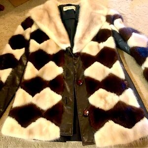 Canadian Fur of Coventry Chevron Fur Coat